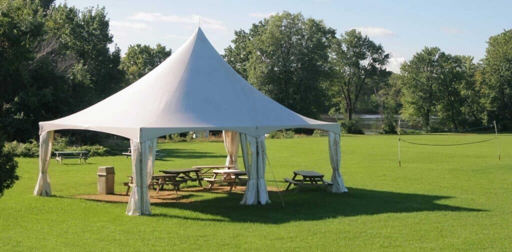 outdoor tent rental party rental volleyball