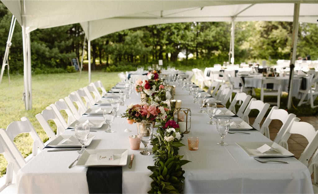 Event wtih tent chairs