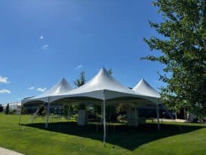 Three tent set up
