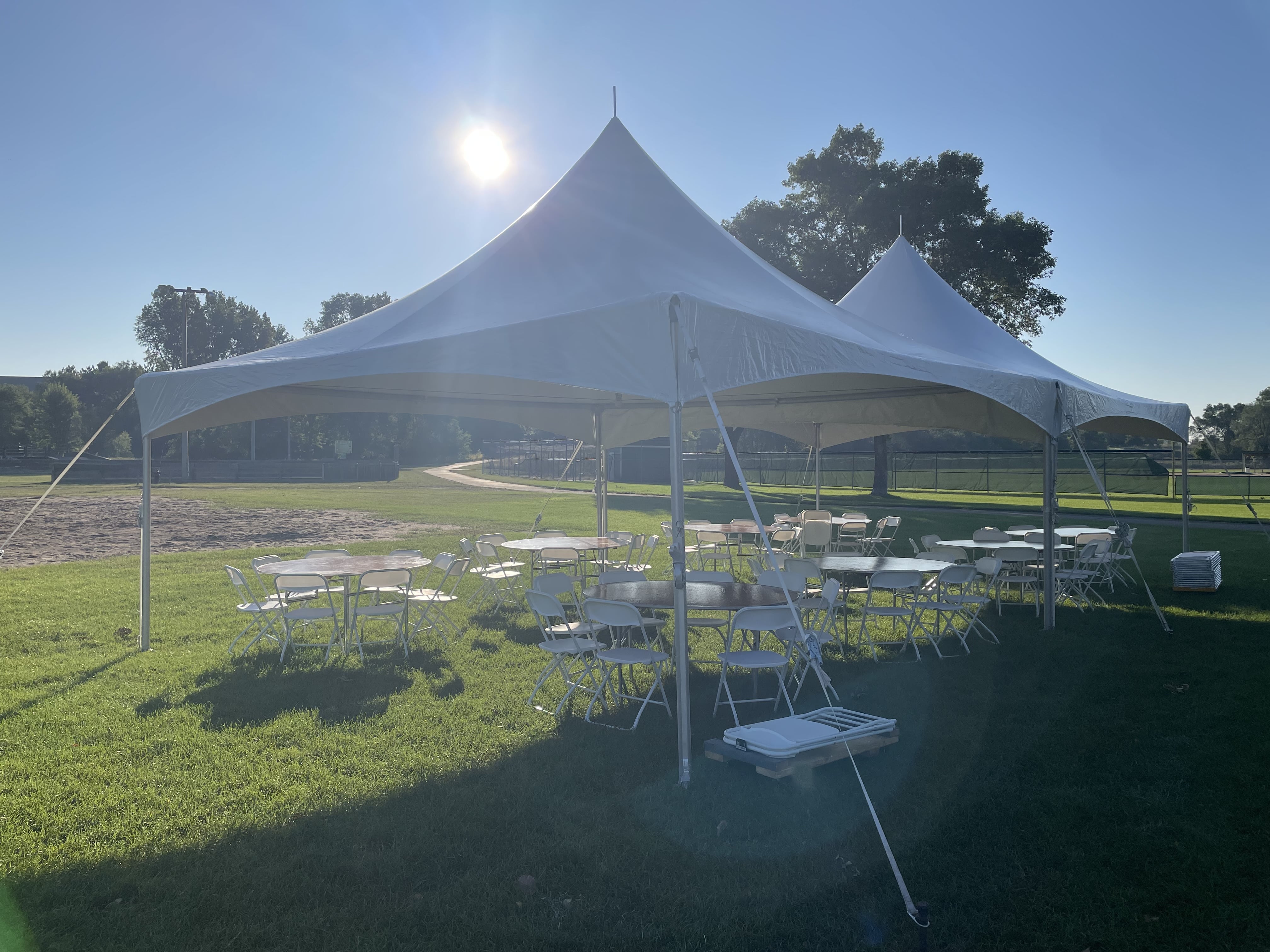 Hamlet Park Tent and Chair Set Up Package 2