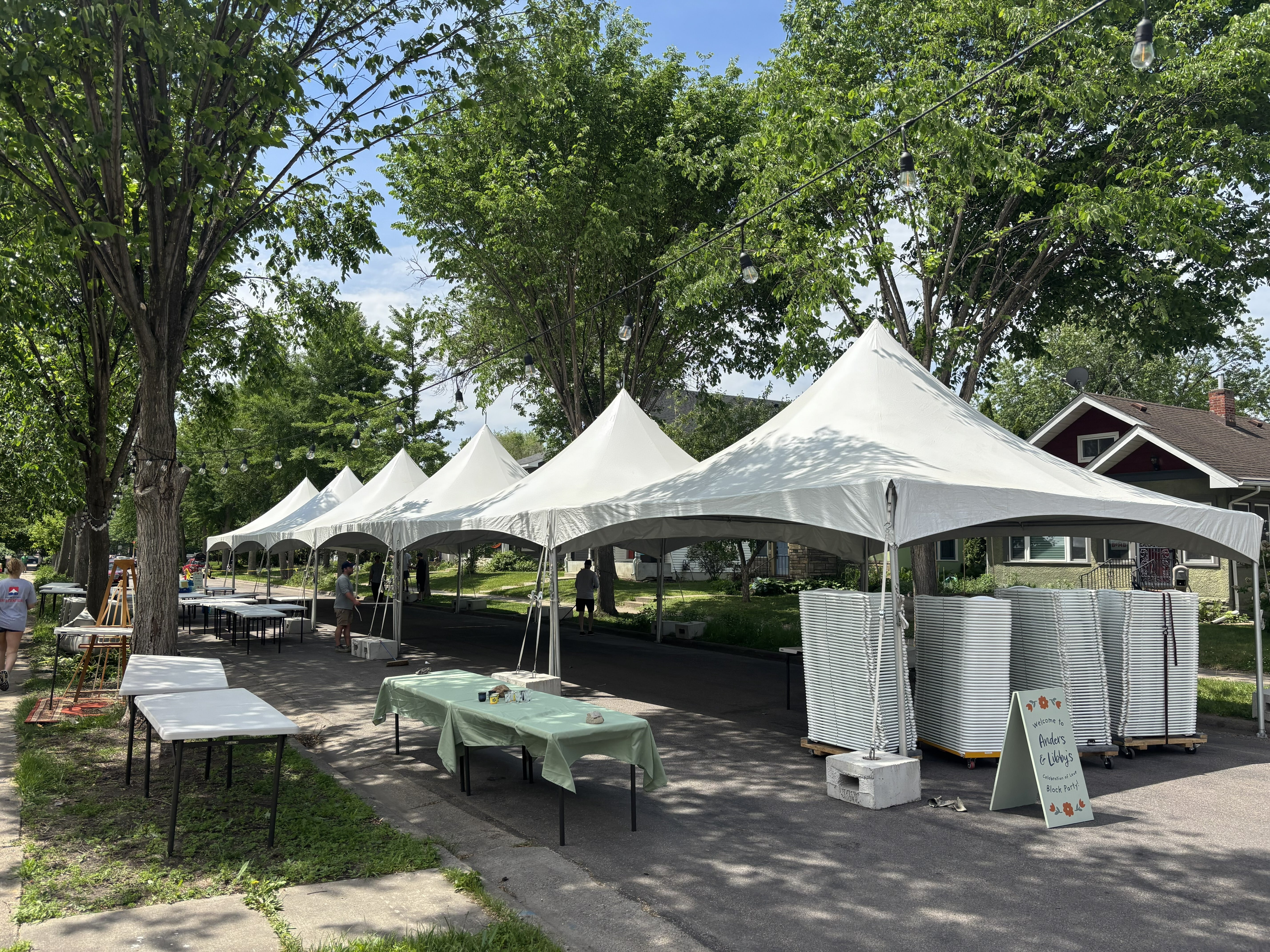 Block Party Tent Set Up