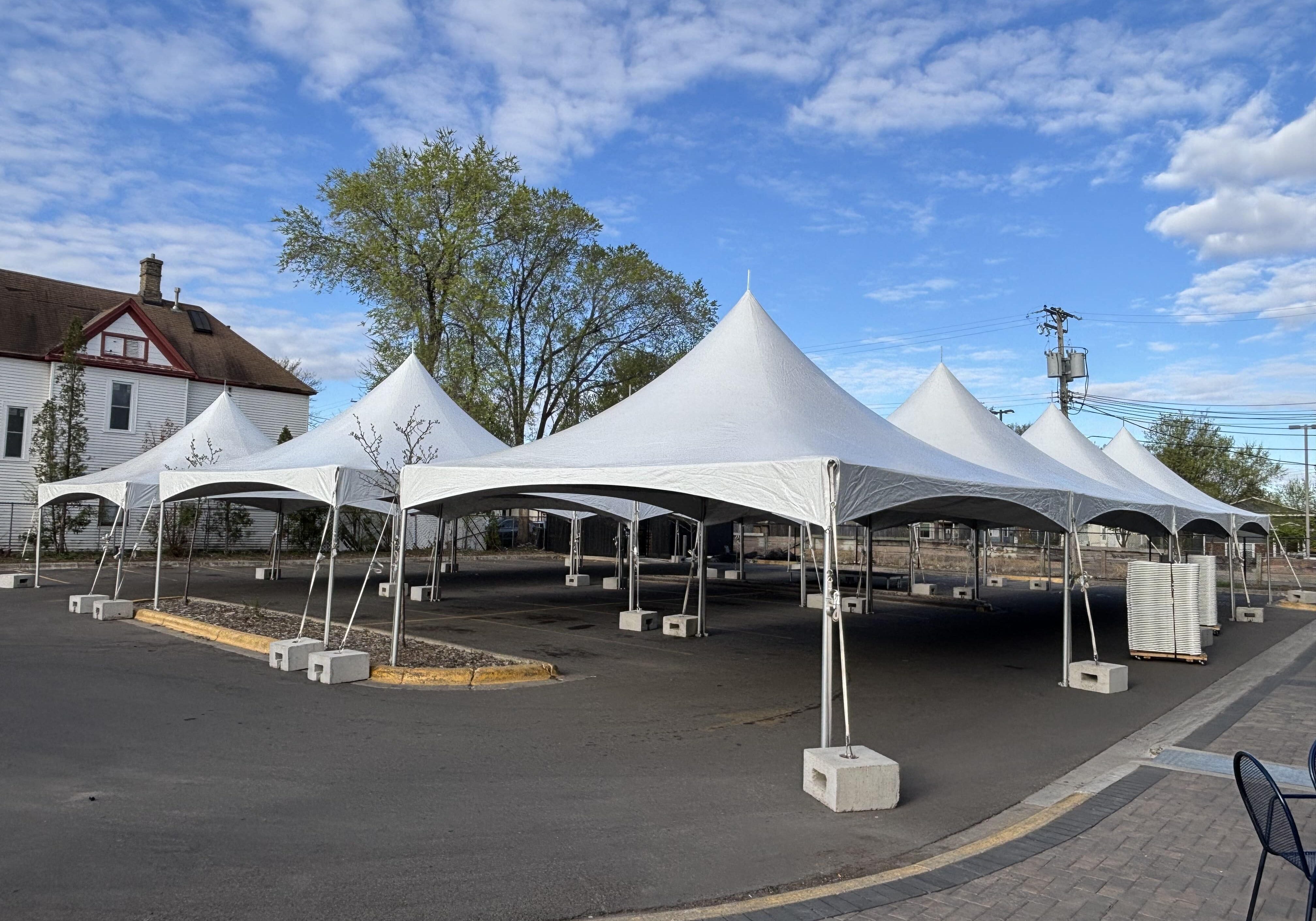 20x80 white tents