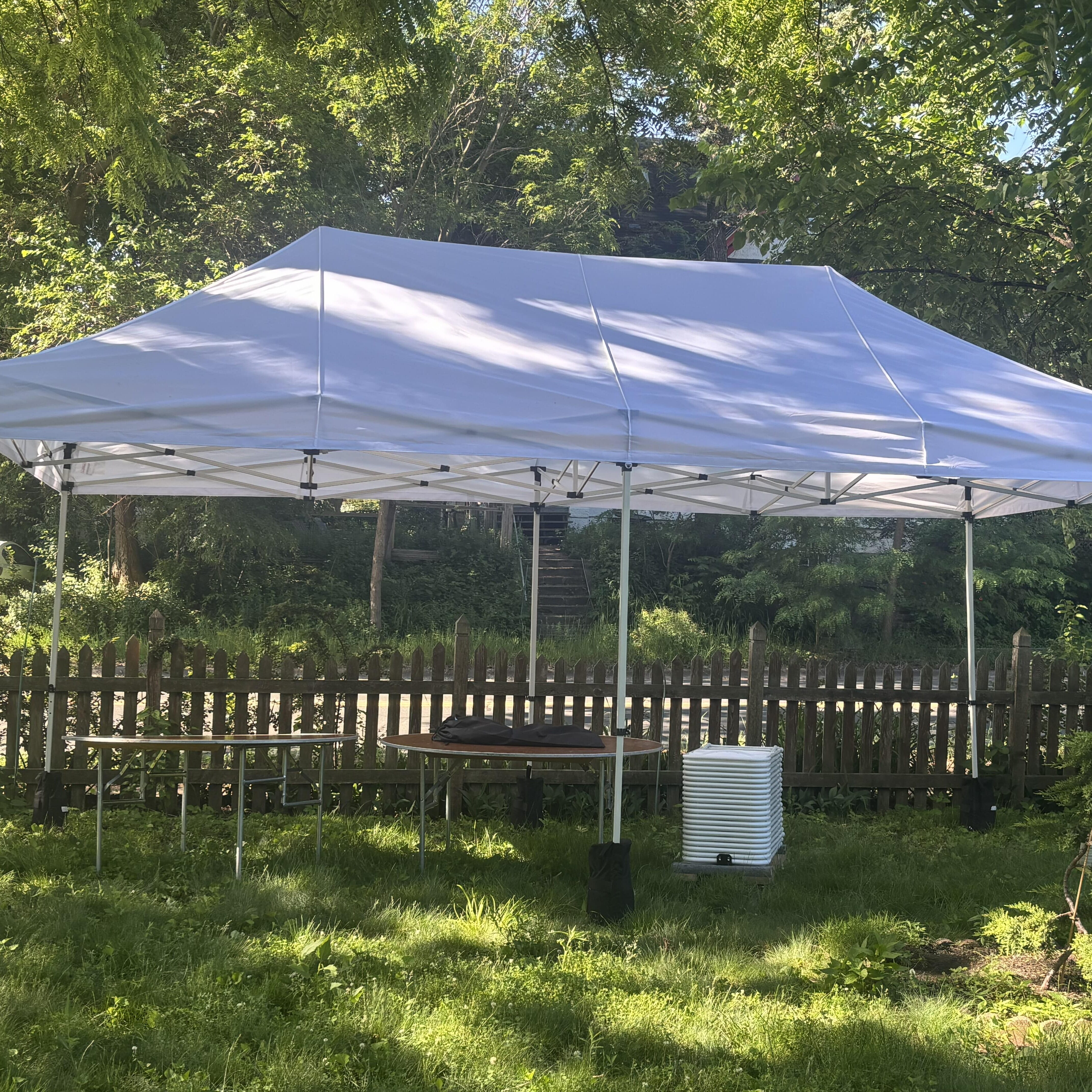 Back Yard Graduation Party Tent