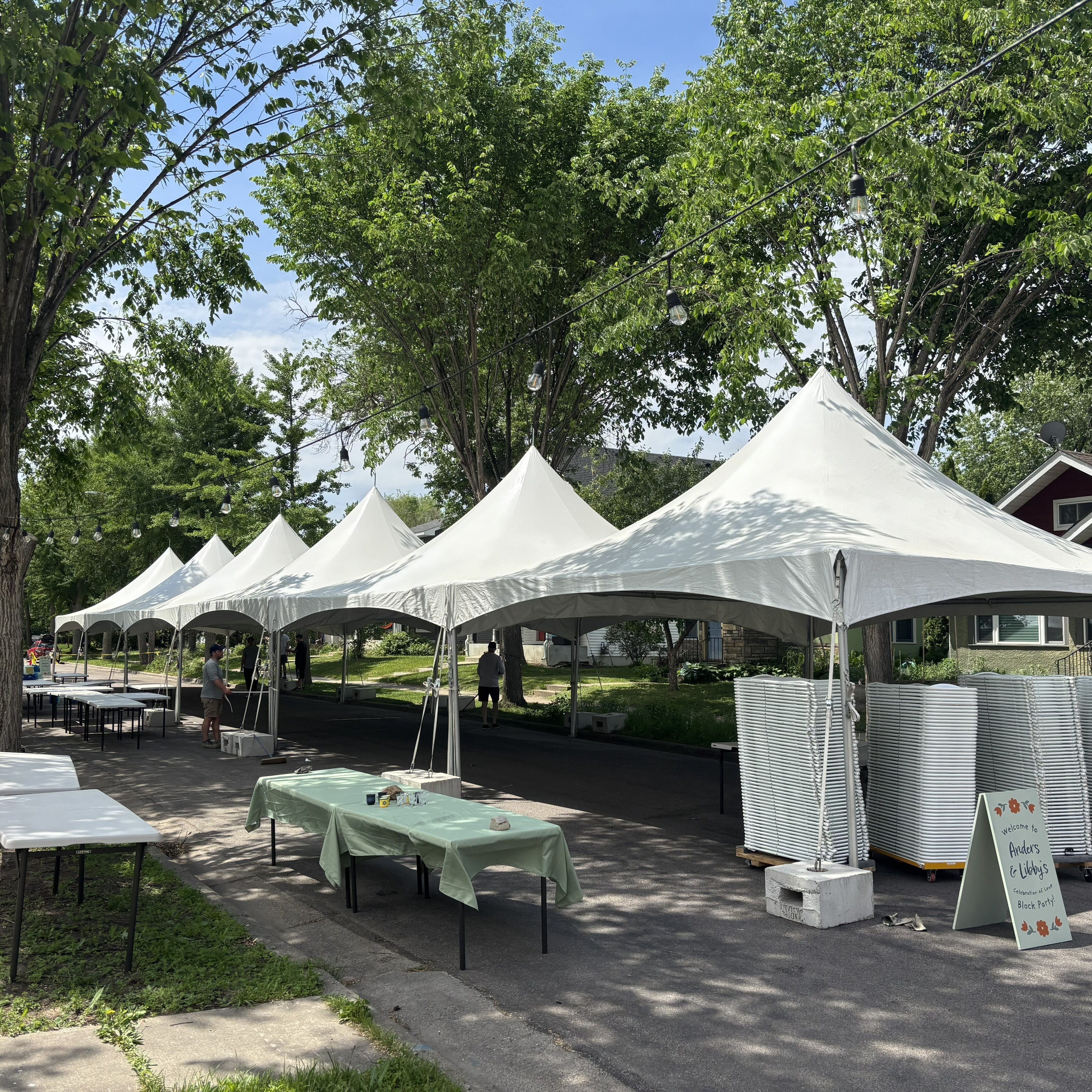 Block Party Tent Set Up