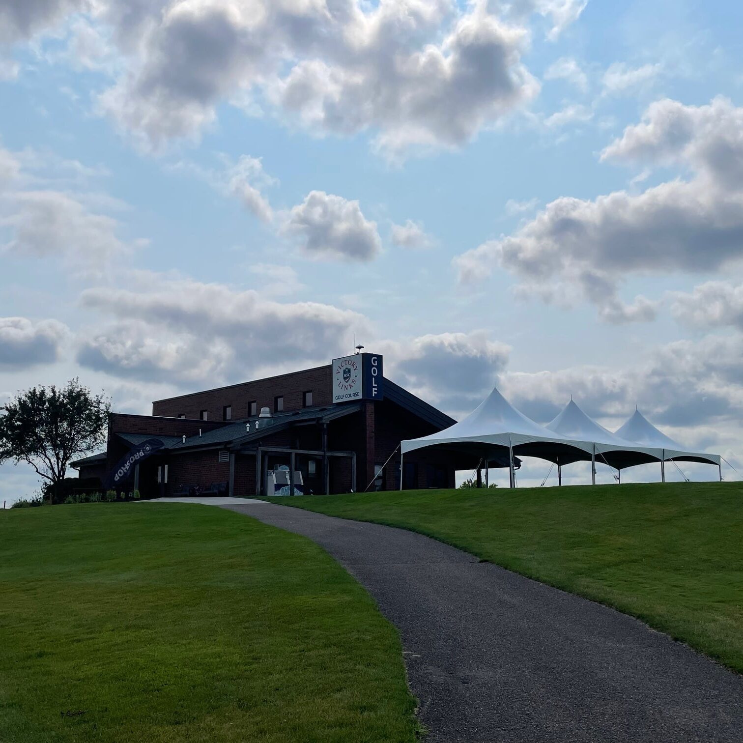 Tents at a Golf Event