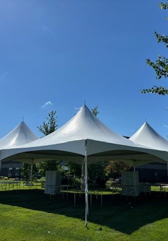 Three tent set up